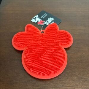 Disney Minnie Mouse Silicone Scrubber Non Scratch - Red
